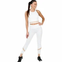 Seamless Crop Tank White
