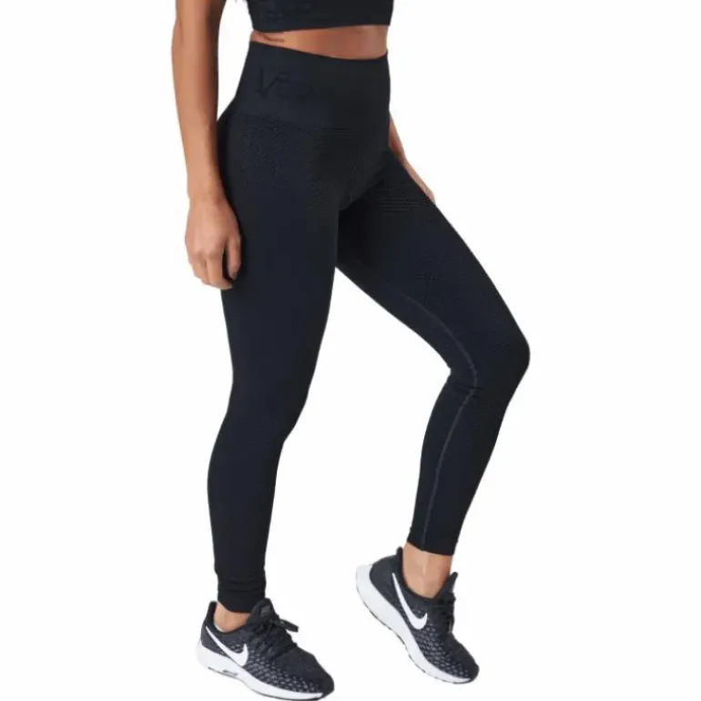 Seamless Honeycomb Black Tight Black