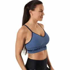 Seamless Low Long Htr Bra Blue