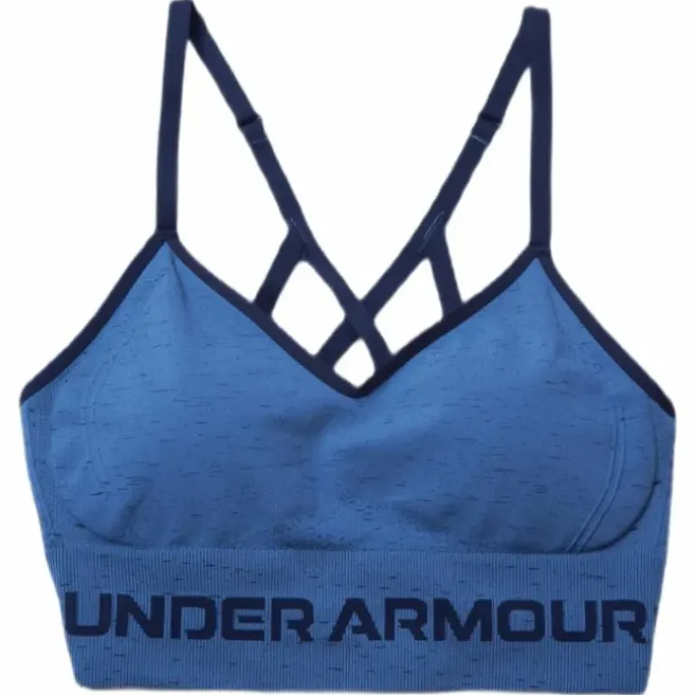 Seamless Low Long Htr Bra Blue