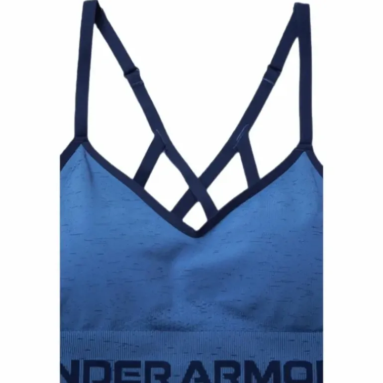 Seamless Low Long Htr Bra Blue