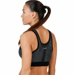 Seamless Sparkle Sports Top Black