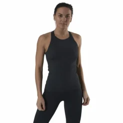 Shiny Alligator Seamless Strap Tank Grey