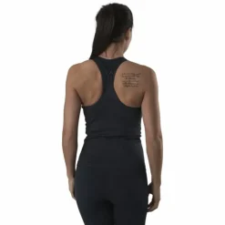 Shiny Alligator Seamless Strap Tank Grey
