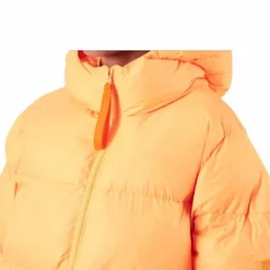 Short Padded Hood Jacket Orange