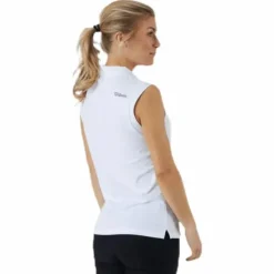 Sleeveless Polo White