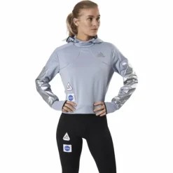 Space Race Hoodie Women Halo Silver