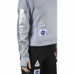 Space Race Hoodie Women Halo Silver