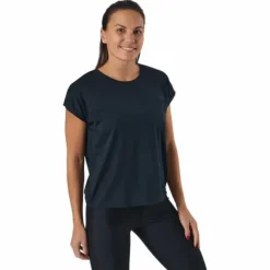 Split Back Tee Black