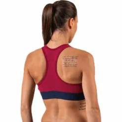 Sports Bra Medium Tri Logo Red
