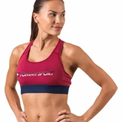 Sports Bra Medium Tri Logo Red