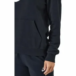 Sportswear Club Fleece Women's Logo Pullover Hoodie BLACK/WHITE