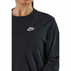 Sportswear Club Fleece Women's Crew BLACK/WHITE