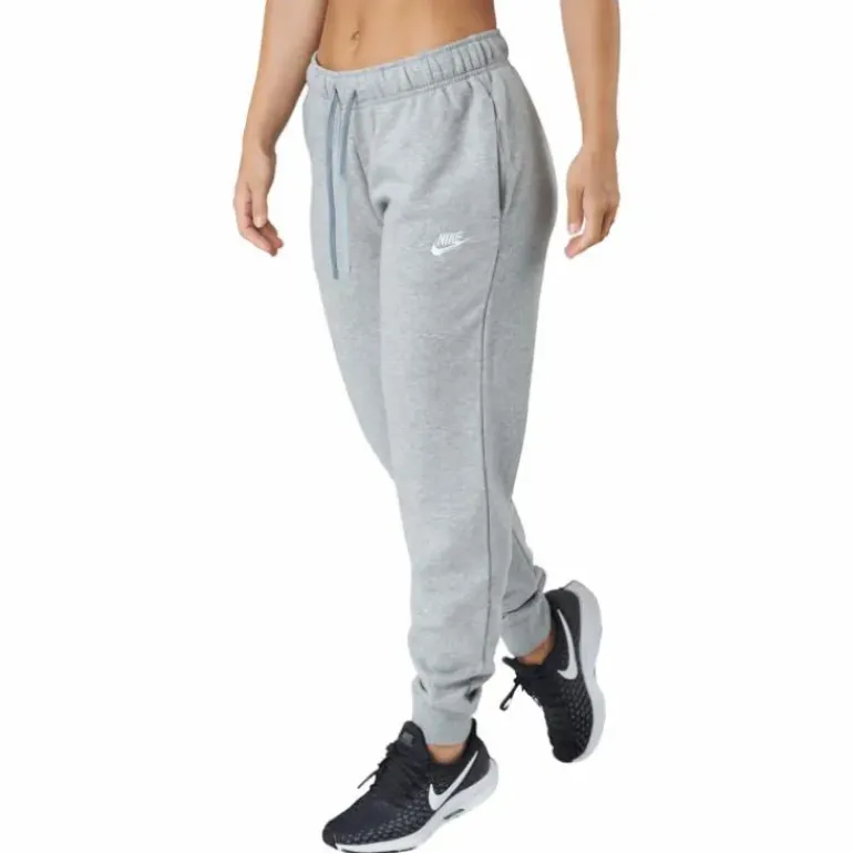 Sportswear Club Fleece Women's Mid-Rise Joggers DK GREY HEATHER/WHITE