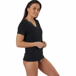 S/S V-Neck Black