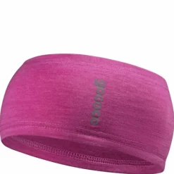 Straight Headband Wool Pink