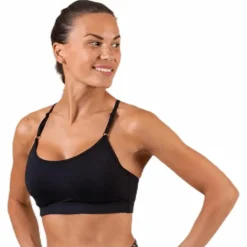 Strappy Sports Bra Black
