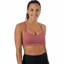 Strappy Sports Bra Calming Red