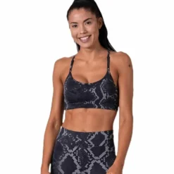Strappy Sports Bra Grey