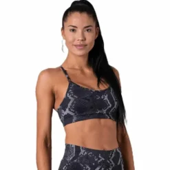 Strappy Sports Bra Grey