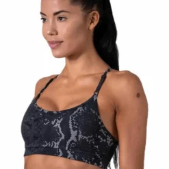 Strappy Sports Bra Grey