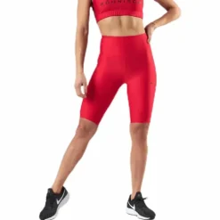 Stripe Bike Tights Red