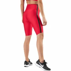 Stripe Bike Tights Red