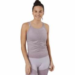Studio Foundation Ruched Tank Quail Heather