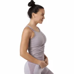 Studio Foundation Ruched Tank Quail Heather