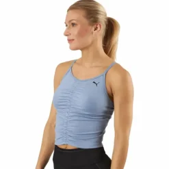 Studio Foundation Ruched Tank Filtered Ash