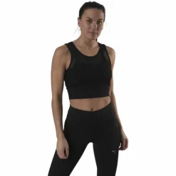 Studio Layered Crop Top Black