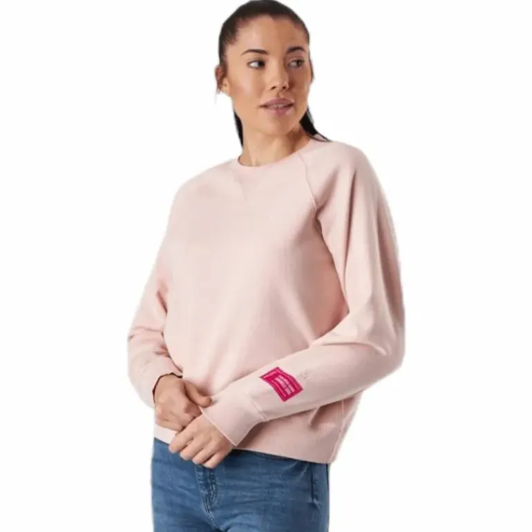 Svea Embo Crew Neck Pink