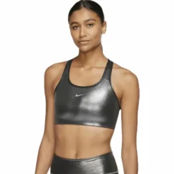 Swoosh Icon Clash Bra Black/Silver