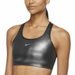 Swoosh Icon Clash Bra Black/Silver