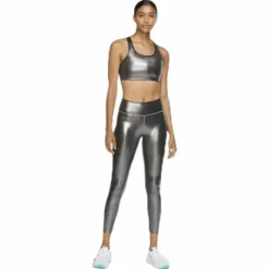 Swoosh Icon Clash Bra Black/Silver