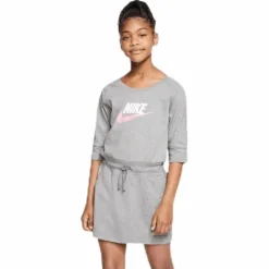 Swoosh Jersey Dress Junior Grey