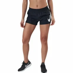 Swoosh Run Shorts White/Black