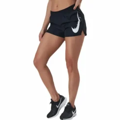 Swoosh Run Shorts White/Black