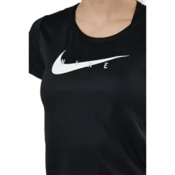 Swoosh Run Top SS Black/Silver