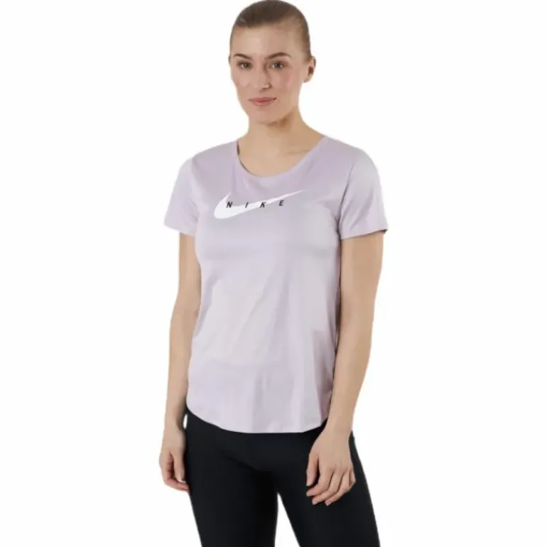 Swoosh Run Top SS Purple