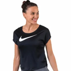 Swoosh Run Top SS White/Black