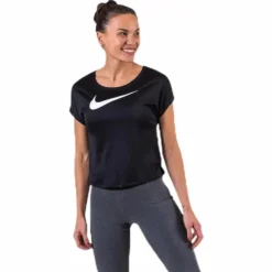 Swoosh Run Top SS White/Black