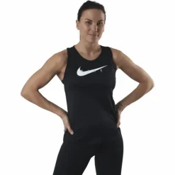 Swoosh Running Tank Black/Silver