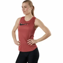 Swoosh Running Tank Red