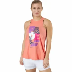 Tank Padel Cotton Women Coral