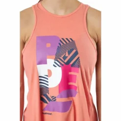Tank Padel Cotton Women Coral