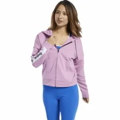 Te Linear Logo Fullzip Pink