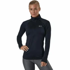 Tech 1/2 Zip - Solid Black