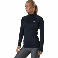 Tech 1/2 Zip - Solid Black