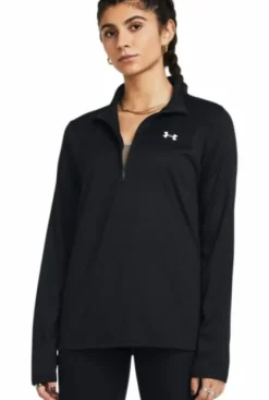 Tech 1/2 Zip- Solid Black